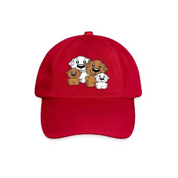 Chiens Famille Enfants Parents Mère Père Papa Maman - Casquette classique - rouge classique - Devant