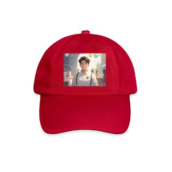 Portrait of a young man at a summer party - Baseball Cap - classic red - Front