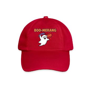 Halloween-Geist mit Boo Merang - Baseballkappe - klassisch Rot - Vorne