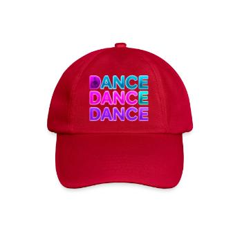 DANCE DANCE DANCE – Neon 80s mit Boxen - Baseballkappe - klassisch Rot - Vorne