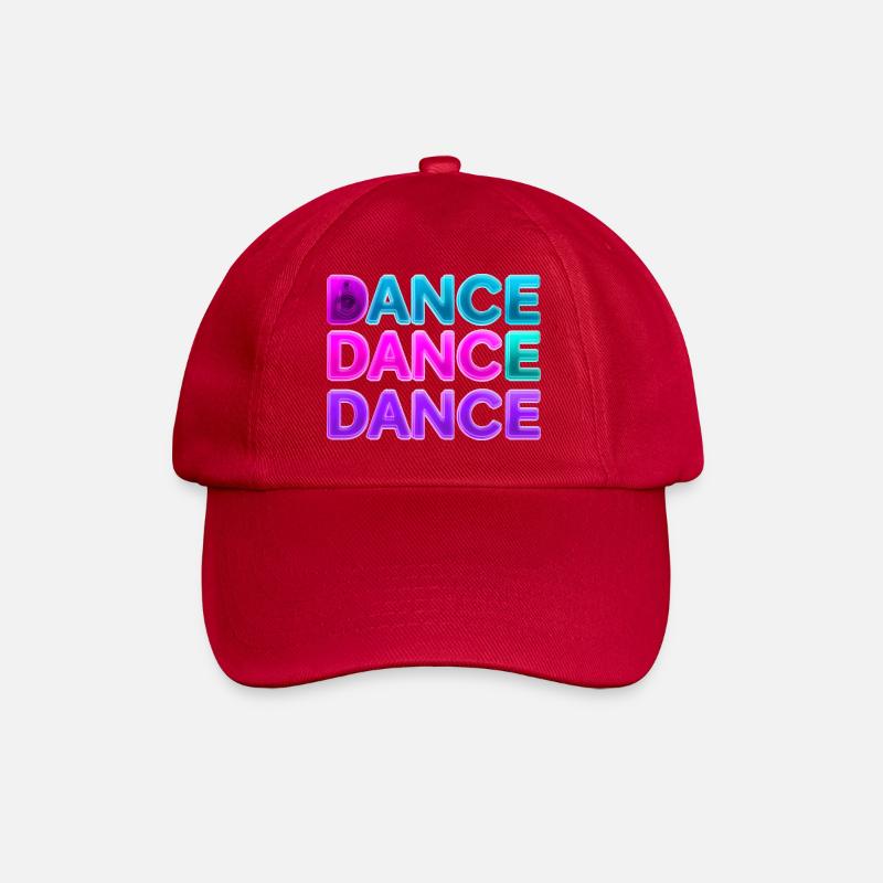 DANSE DANSE DANSE – Néon des années 80 avec haut-parleurs - Casquette classique - rouge classique