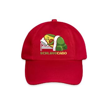 Schlavocado Avocado Schlafshirt Sleep Comfy Gesche - Baseball Cap - classic red - Front