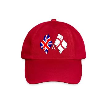 City of London & Great Britain Flaggen - Baseballkappe - klassisch Rot - Vorne