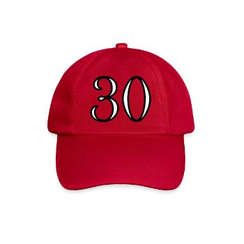 30. 30 YEARS. 30th ANNIVERSARY. 30 YEARS ANNIVERSARY. - Baseball Cap - classic red - Front