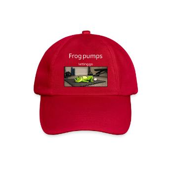 Frog Pumps Letting Go Frosch Workout Spruch - Baseballkappe - klassisch Rot - Vorne