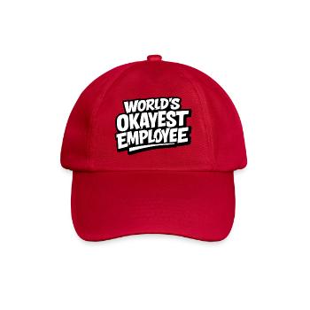 World's okayest employee - Baseball Cap - classic red - Front