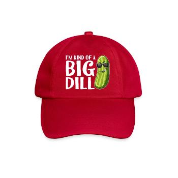 Big Dill Pickle Wortspiel-Tee - Baseballkappe - klassisch Rot - Vorne