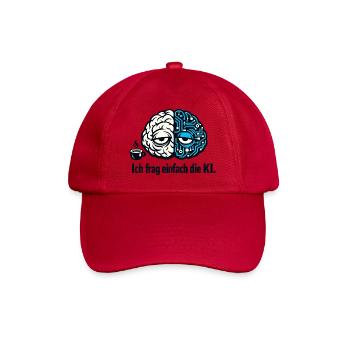KI Humor Geschenk lustiger Spruch Künstliche Intel - Baseballkappe - klassisch Rot - Vorne