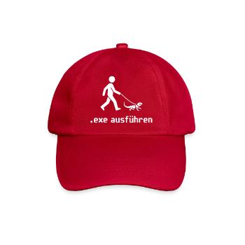 Admin Exe Ausführen - Baseballkappe - klassisch Rot - Vorne