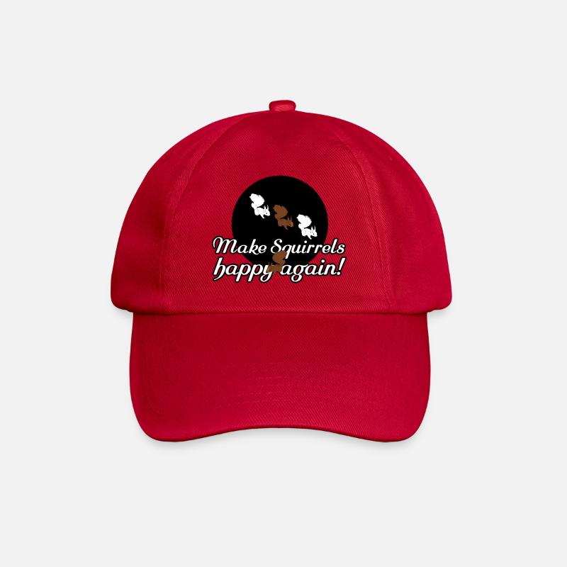 Eichhörnchen Tiere Liebe Tierfreund Sprüche - Baseballkappe - klassisch Rot