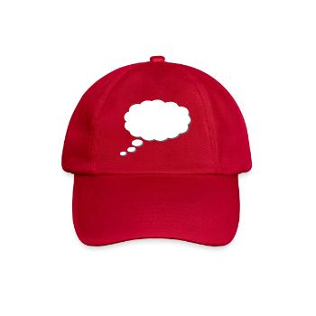 Thought Cloud, Thinkbubble. To personalize - Baseball Cap - classic red - Front