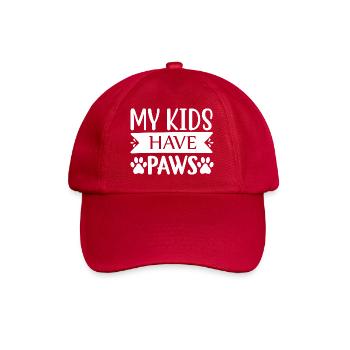 MyKids have Paws - Baseballkappe - klassisch Rot - Vorne