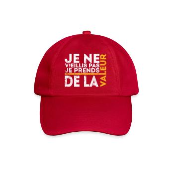 I don't get old, I increase in value - Baseball Cap - classic red - Front