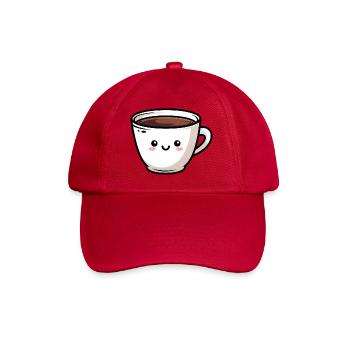 Tasse à café kawaii mignonne - Casquette classique - rouge classique - Devant
