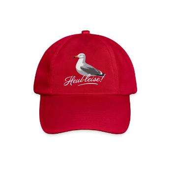 Heul Leise Möwe Illustration Lustiger Spruch - Baseballkappe - klassisch Rot - Vorne