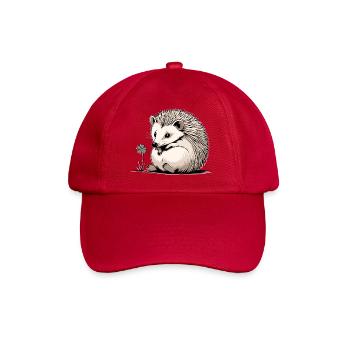 Hedgehog with Shamrock Nature Lover - Baseball Cap - classic red - Front