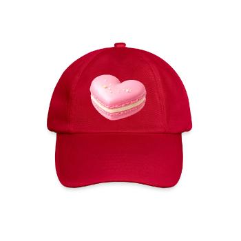 Macaron Heart Pastel Gift - Baseball Cap - classic red - Front