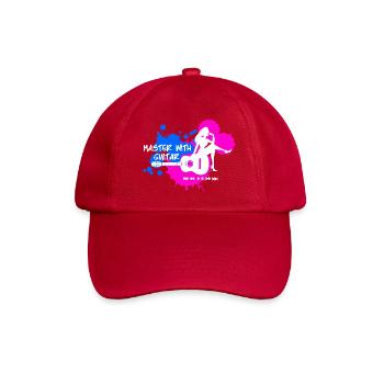 Master à la guitare - Bleu Rose Blanc - Casquette classique - rouge classique - Devant