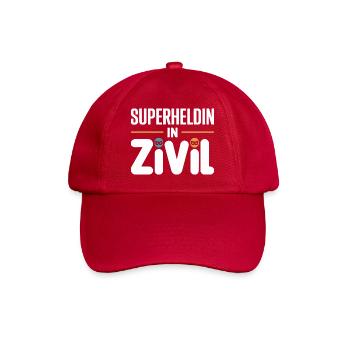 Superheroine In Civilian Superhero Superhero Costume - Baseball Cap - classic red - Front