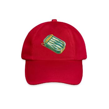 Sardine Tin Retro Artwork - Baseball Cap - classic red - Front