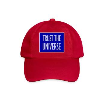 Trust The Universe Spiritual Universe Quote Logo - Baseball Cap - classic red - Front