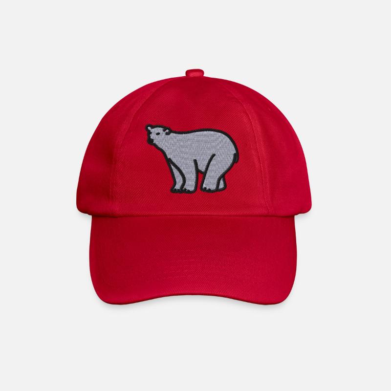 Ours polaire brodé - Casquette classique - rouge classique