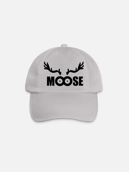 Moose (black) - Baseballkappe - Grau