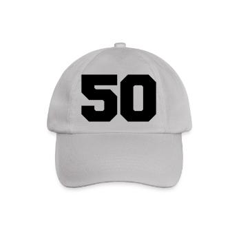 50 - Baseballkappe - Grau - Vorne