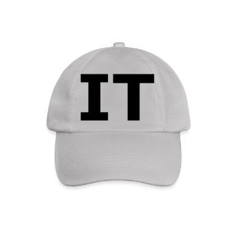 Nerdy Design "IT" - Baseballkappe - Grau - Vorne