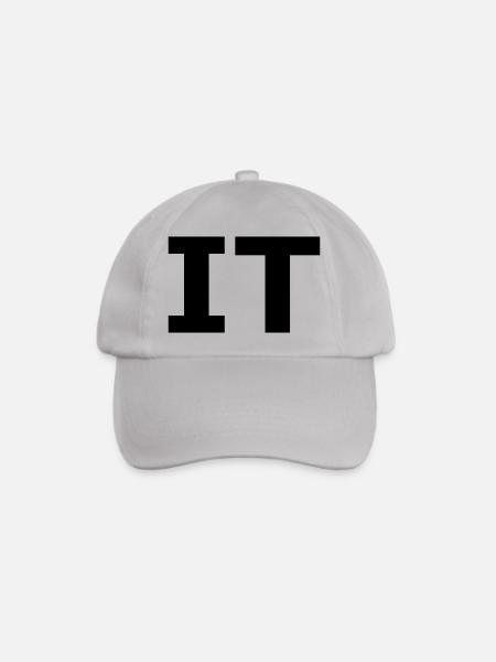 Nerdy Design "IT" - Baseballkappe - Grau