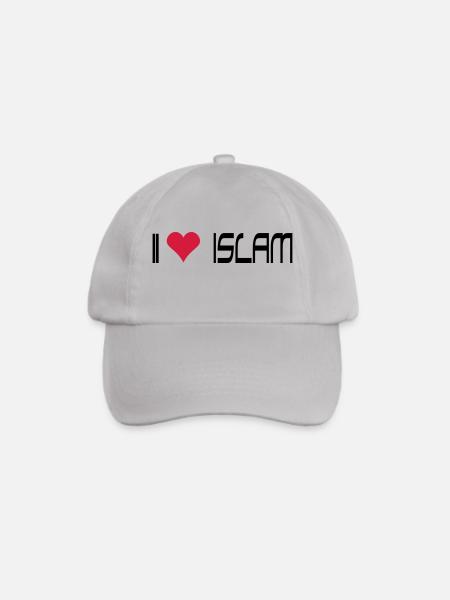 I LOVE ISLAM - Baseballkappe - Grau