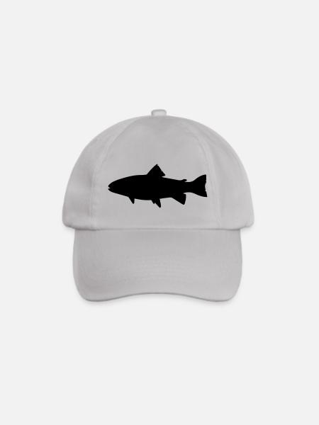 Fisch - Baseballkappe - Grau