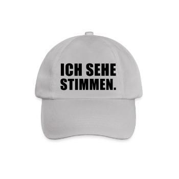 Ich sehe Stimmen - Baseballkappe - Grau - Vorne