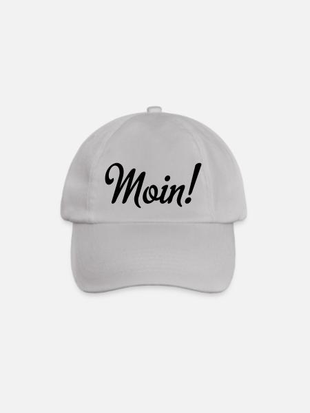 Moin! - Baseballkappe - Grau