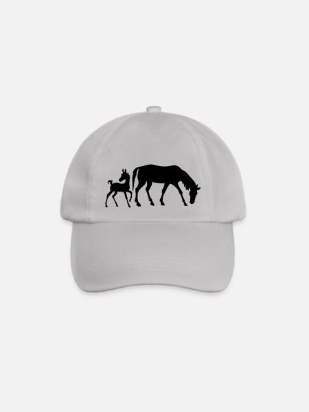 Mare and Foal - Baseballkappe - Grau