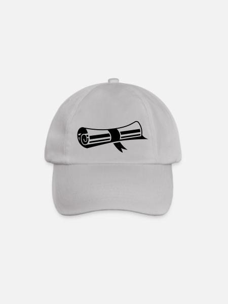 Diplom - Baseballkappe - Grau