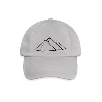 Pyramiden von Gizeh - Baseballkappe - Grau - Vorne