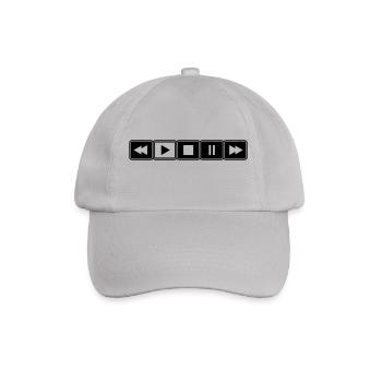 Music Player - Baseballkappe - Grau - Vorne