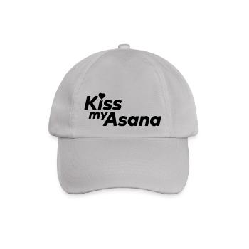 Kiss My Asana - Baseballkappe - Grau - Vorne