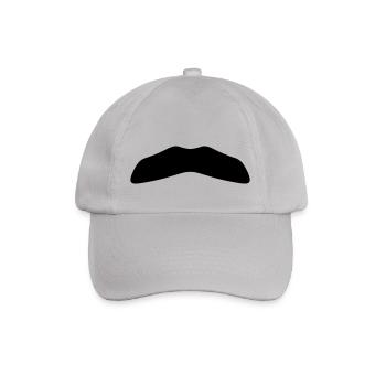 Moustache 3 - Baseballkappe - Grau - Vorne