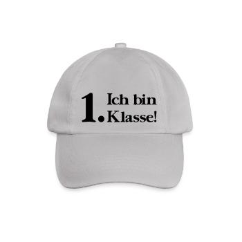 Ich bin 1. Klasse - Baseballkappe - Grau - Vorne