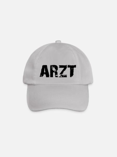 arzt_deutsch - Baseballkappe - Grau