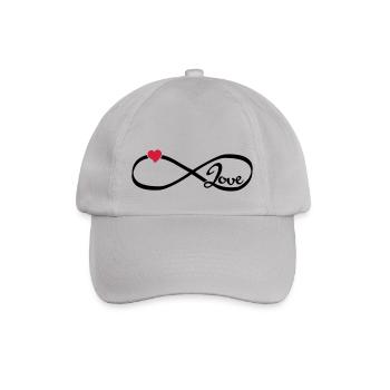 Infinity Love - Baseballkappe - Grau - Vorne