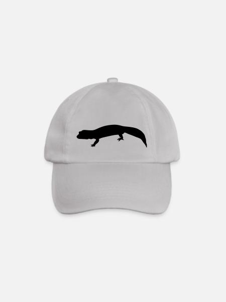 gecko silhouette - Baseballkappe - Grau
