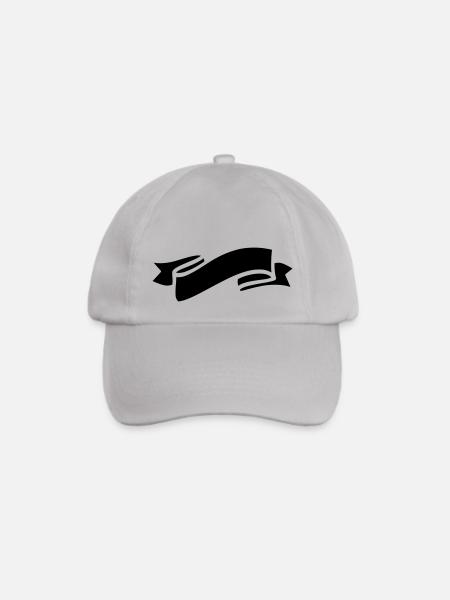 banderole - Baseballkappe - Grau