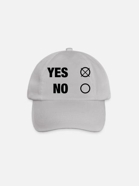 YES NO - Baseballkappe - Grau