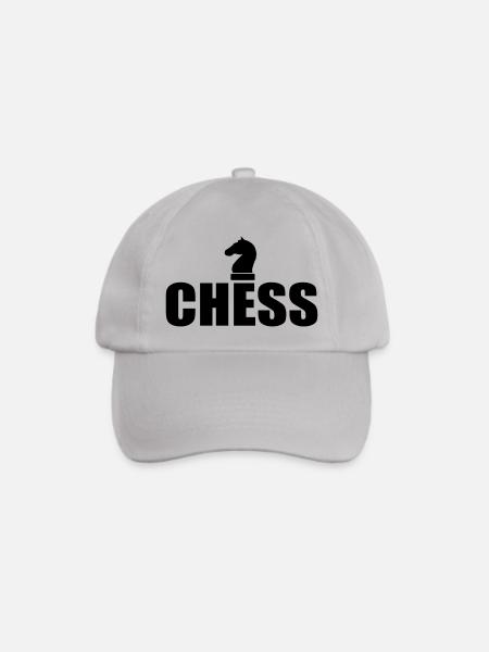 Schach - Baseballkappe - Grau