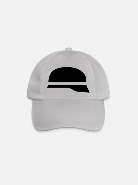 Feuerwehrhelm - Baseballkappe - Grau