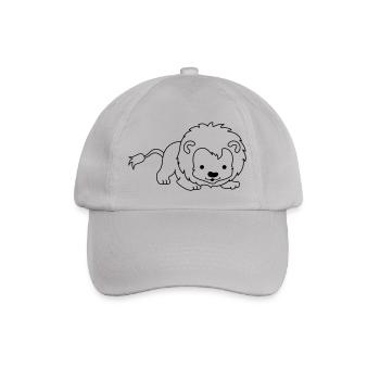 kleiner_loewe_01 - Baseballkappe - Grau - Vorne