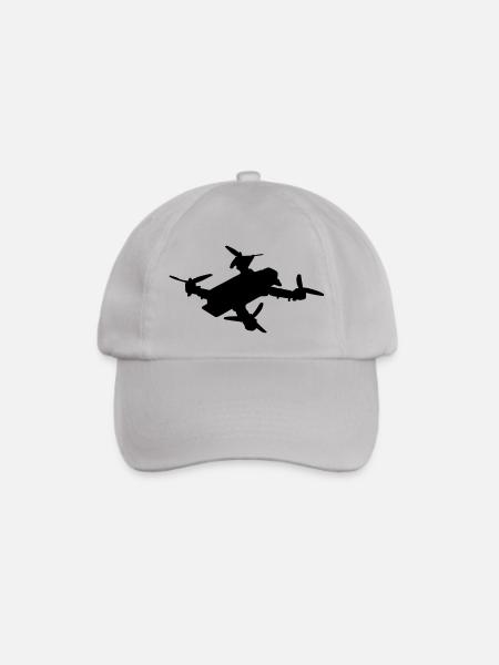 Drohne 2 - Baseballkappe - Grau